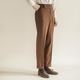 Men's Suits 2023 Women Autumn Winter Fashions Slim Fit Formal Trousers Mens Business Casual Long Pants Male Solid Color Suit I236