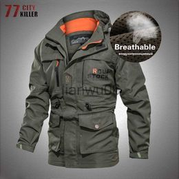 Men's Jackets Big Size 6XL Military Bomber Jacket Men Autumn Quick Dry Multipocket Tactical Jackets Windbreaker Mens Waterproof Outdoor Coats J230811