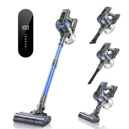 Vacuums 400W 33Kpa Cordless Wireless Vacuum Cleaner for Home Appliance 55 Mins Removable Battery S12 Aspiradora 5 Speed HD Touch Screen 230810