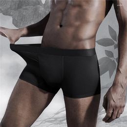 Underpants Male'S Cool Light Ice Silk Summer Graphene Antibacterial Underwear Men'S Breathable Quick Dry Boxers