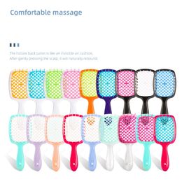 Tangled Hair Comb Detangling Hair Brush Massage Combs Hollow Out Wet Curly Hair Brushes Barber Comb Salon Hair Styling Tools