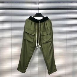 Men's Pants 2023 Kapital Luxury Men Classic Arnodefrance Army Green Comfortable Cotton Parkour Sweat Casual Sweatpants #A04