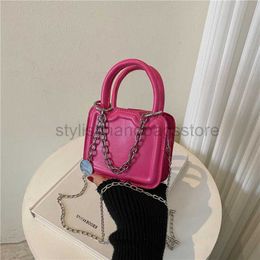 Shoulder Bags Korean Fashion Handbag Popular Contrast Colour Small Bag 2023 Summer New Small Square Bag Casual One Shoulder Crossbody Bagstylishhandbagsstore