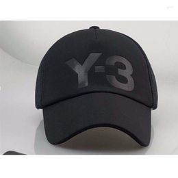 Ball Caps Y3 Big Baseball Cap Half Mesh Breathable Sun Visor For Men And Women Adjustable Sports