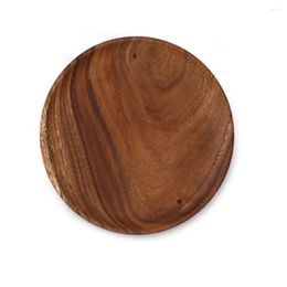 Table Runner Dinnerware Dessert Drink Pad Placemats Heat Resistant Cake Dish Home Decor Serving Tray Tableware Coasters Round Wooden Plate
