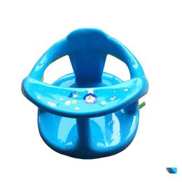 Bathing Tubs Seats Born Bathtub Chair Foldable Baby Bath Seat With Backrest Support Antiskid Safety Suction Cups Shower Mat3507725 Dhmv0