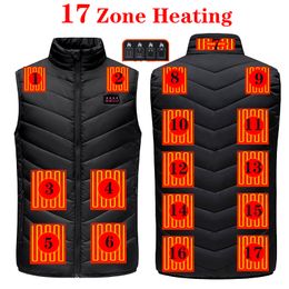 Men's Vests 1317 Zone USB Heated Vest 4 Switches Outdoor Hunting Fast Heating Fashion Heated Jackets Plus Size S-6XL Heating Vest MenWome 230810