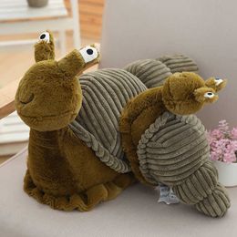 Stuffed Plush Animals 28cm 40cm Cartoon Plush Snail Toy Stuffed Lifelike Soft Doll Kids Toys