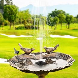 Garden Decorations Solar Power Water Fountain Pump Solar Fontein Bird Fountain Water Floating Fountain Pond Garden Patio Decor Lawn Decor 230810