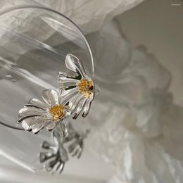 Dangle Earrings LONDANY Temperament Retro Light Half Petal Shape Flower