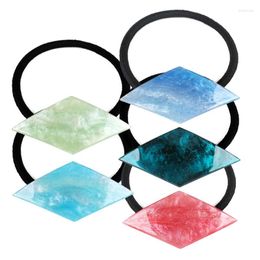 Hair Clips 3pcs Elastic Ties Rope - Geometrical Ornament Accessory For Women Girls Dressy Jewelry Tiara Thin Braids