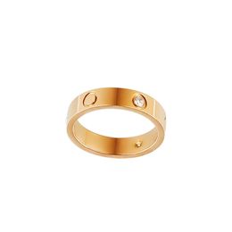 love screw ring men ring classic luxury designer jewelry gold plated gold silver rose never fade women diamond titanium steel alloy not allergic 4mm 5mm 6mm gift l5