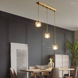 Pendant Lamps Nordic Chandelier LED Lustre Crystal Light Fixtures Personality Home Indoor Living Room Bedroom Lighting
