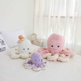 Stuffed Plush Animals Cute Octopus Baby Simulation Doll Soft Cotton Stuffed Plush Toy Warm Family Decoration Pendant For Children's Birthday Gift