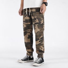 Men's Pants Fashion Summer Jogger Military Camouflage Casual Full Length Plus Size Loose Knitted Sweatpants