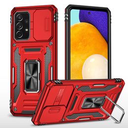 Phone Case For Samsung Galaxy A25 5G A54 A34 A24 A14 A53 A23 A13 A32 A22 4G 5G A Series Car Mount Ring Holder Kickstand Slide Camera Lens Protection Shockproof Back Cover
