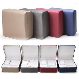 Jewellery Pouches Leather Organiser Container Necklace Earring Watch Storage Box 3XUA