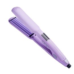 Curling Irons Negative Ion Perm Fluffy Hair Curler Ceramic Curling Irons Flat Iron Straightener with LCD Display Salon Hair Styling Tools 230811