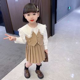 Clothing Sets Girls Clothing Blouse Vest Pants Girls Clothing Kids Girl Clothes Set Casual Style Children Tracksuits