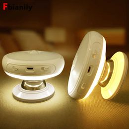 360 Degree Rotating Motion Sensor light Rechargeable LED Night Security Wall lamp for Home Stair Kitchen toilet lights HKD230812