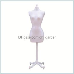 Hangers Racks Female Mannequin Body With Stand Decor Dress Form Fl Display Seam Model Jewelry Drop Delivery Home Garden Housekee O Ott8V