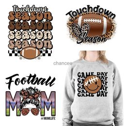 Fashion Football Mom Mama Season Designs Heat Transfer Sticker Printing DIY Iron On Decals For Hoodies HKD230725