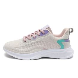 free shipping new product breathable women's running shoes black white pink purple mesh fashion lightweight trendy outdoor sports shoes