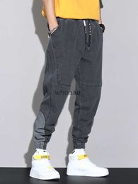 Spring Summer Baggy Jeans Men Denim Pants Hip Hop Streetwear Black Joggers Harem Jean Trousers Plus Size 6XL 7XL 8XL HKD230812