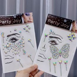 Temporary Tattoos Glitter Face Jewelry Sticker Jewels Diamond Makeup Art Eyeliner Tattoo Party Bady Tools Eye s 230812