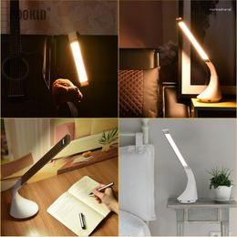 Table Lamps Est Office Led Desk Lamp Rechargeable Eye-protected Long Life Book For Bedroom Light 5-Level Brightness&Color