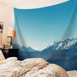 Tapestries Mountains Landscape Tapestry Wall Hanging Festival Decoration Hanging Cloth Tapestry for Home Room Decor