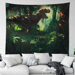 Tapestries 3D Dinosaur Movie Tapestry Room Wall Hanging Dormitory Tapestry Art Home Decor Tapestry Applicable Table Cloth Sofa Cover