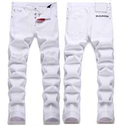 designer jeans mens jeans denim trousers pants pure color slim fit ripped jeans retro casual outdoor sweatpants designers pants jogger white jeans size 28-38