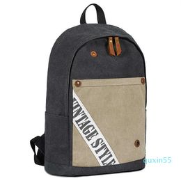 Leisure Trend Sports Backpack Versatile Outdoor Lightweight Travel Bag Simple Canvas Computer Backpack Backpack