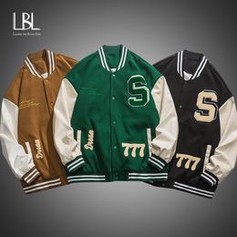 Men's Jackets LBL American Retro Letter Embroidered Jackets Mens Y2K Street Hip Hop Trend Baseball Uniform Couple Casual Loose Coats 230811
