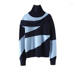 Women's Sweaters Design Luxurious Cashmere Sweater Women Turtleneck Pullover Korean Fashion Winter Clothes Long Sleeve Top