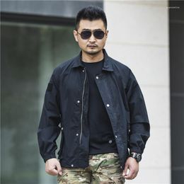 Men's Jackets Men Jacket Spring Summer Archon Tactical Light Waterproof Elastic Loose Outdoor Multi-pocket Army Fan Coat Windbreaker