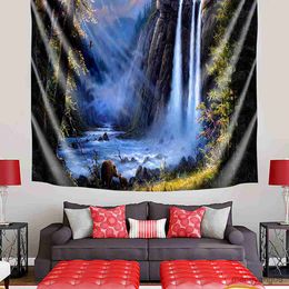 Tapestries Beautiful Natural Forest Large Wall Tapestry Hippie Wall Hanging Wall Tapestries Wall Decor Mural Room Decor R230812