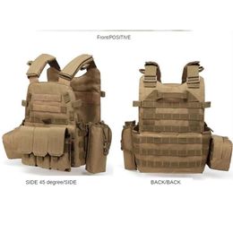 Tactical Vests Hunting Mtifunctional Combination Vest Airsoft Mti-Functional Expansion Training Cs Combat Exercise Protections Gear Dhyim