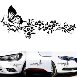 Flying Butterfly Sticker Auto Window Bumper Door Scratch Cover Decals Motorcycle Vinyl Car Exterior Stickers R230812