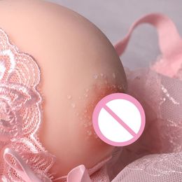 Breast Form Artificial Chest Fake Silicone Toys Men Masturbator Stress Squeeze Ball Soft Mini Boobs Toy Adult Products 230811