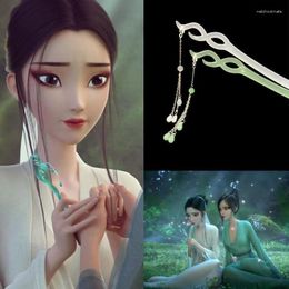 Hair Clips White Snake Originates The Same Style Beaded Hairpin Chinese Tassel Ancient Cos Girlfriend Tiaras
