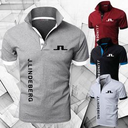 Men's Polos Men's Golf Wear Polo Shirts Workout Sports Lapel Polo T-shirt Cloth Brand Classic Breathable Short Sleeve Tee Man Business Top 230812