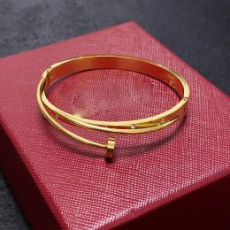Classic fashion Jewellery for women mens bracelets luxury brand gold bracelets nails love bracelets with diamonds fashion trend non-fading non-allergic