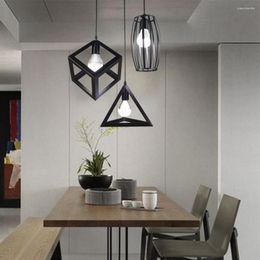 Pendant Lamps 1Pcs LED Down Light Iron Flush Mount Retro Ceiling Diamond Lamp E27 White Walkway Kitchen Home Decor Fixture
