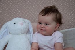 Dolls 50CM Reborn Baby Doll born Girl Baby Lifelike Real Soft Touch Maddie with Hand-Rooted Hair High Quality Handmade Art Doll 230811