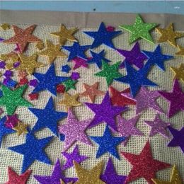 Wall Stickers 60pcs/Pack Mix Colour Glitter Foam Star Sticker Scrapbooking DIY Kindergarten Craft Kids Birthday Party Wedding Decor IC885742