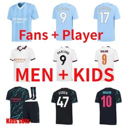 23 24 GREALISH DE BRUYNE soccer jerseys 2023 2024 man cities Manchesters RODRIGO KOVACIC FODEN HAALAND football shirt BERNARDO MAHREZ FERRAN Gundogan men kids kits