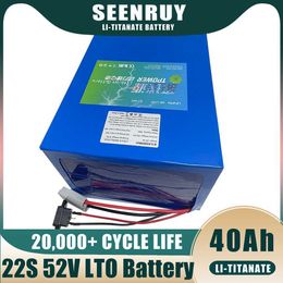 SEENRUY 22 Series 52V 40Ah Lithium Battery LTO for 3500W 4000W Electric Scooter Motor Cycle