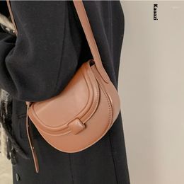 Evening Bags Vintage Classic 2023 Saddle Shoulder Bag Luxury Casual Versatile Crossbody Designer Fashion Ladies Handbag Simple Trend